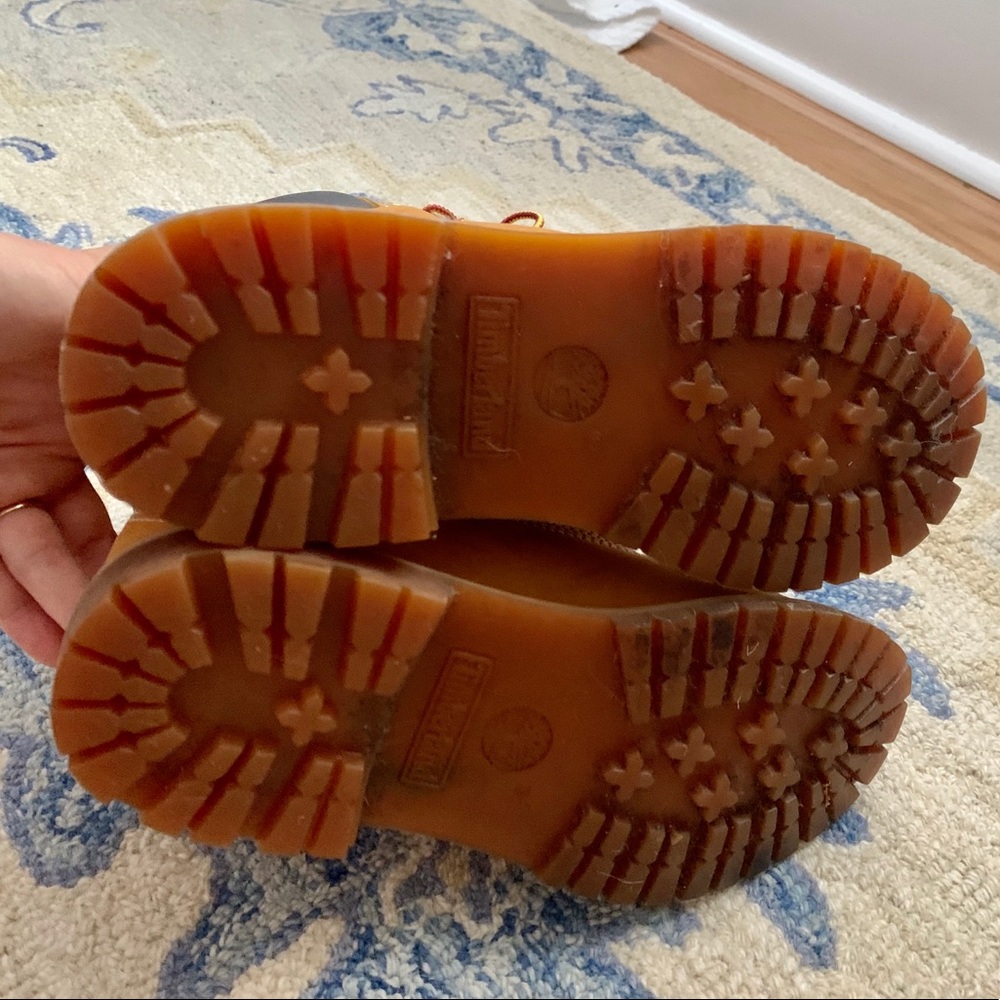 Timberland Wheat Tan Lace-Up Waterproof Work Boots - Picture 5 of 7